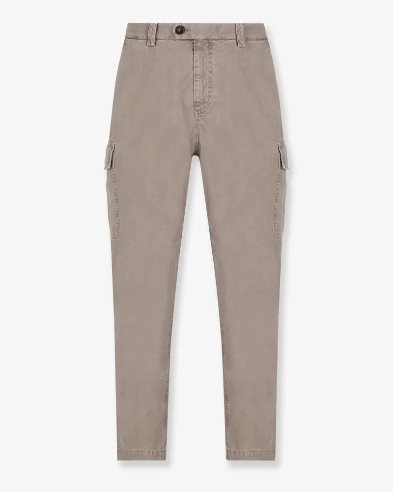 Brunello Cucinelli Dyed cotton trousers -  - gender_Man Grey