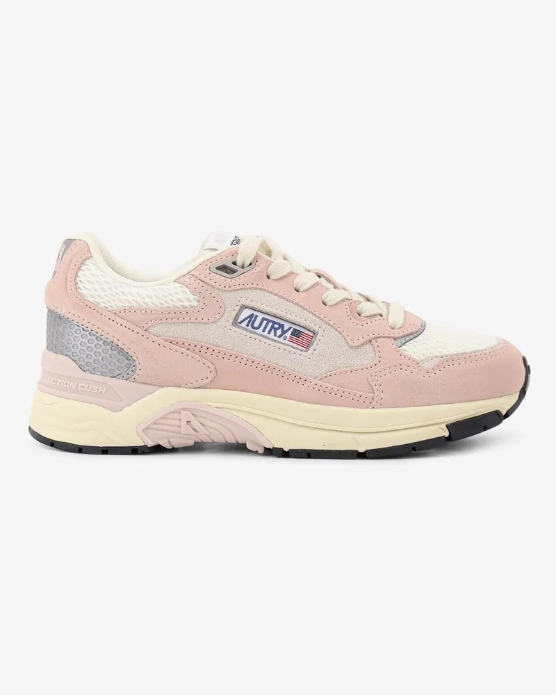 AUTRY Hyperway Low mesh e suede sneakers -  - gender_Woman Pink