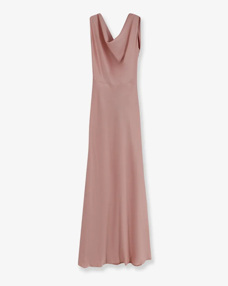 ACTUALEE Satin long dress -  - gender_Woman Pink