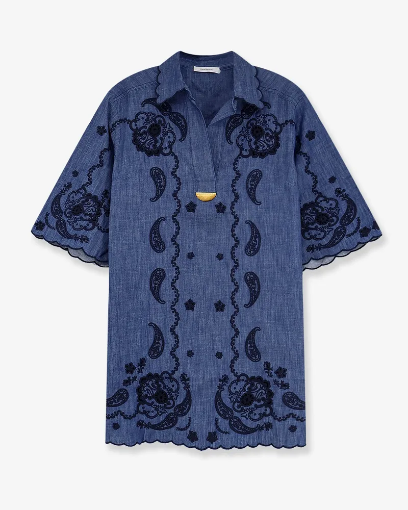 Zimmermann Aster denim mini dress -  - gender_Woman Blue