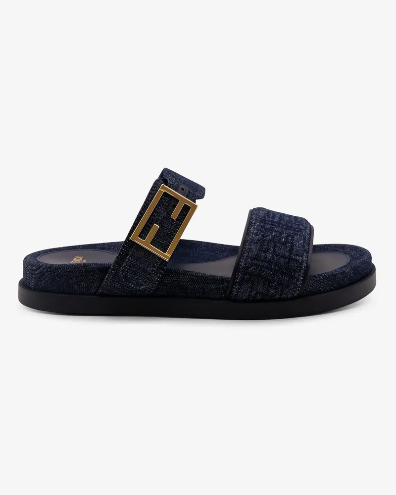 Fendi Feel denim sandals -  - gender_Woman Blue