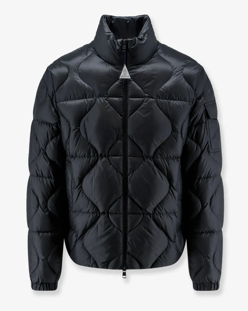 Moncler Asurel short down jacket with geometric stitching -  - gender_Man Black