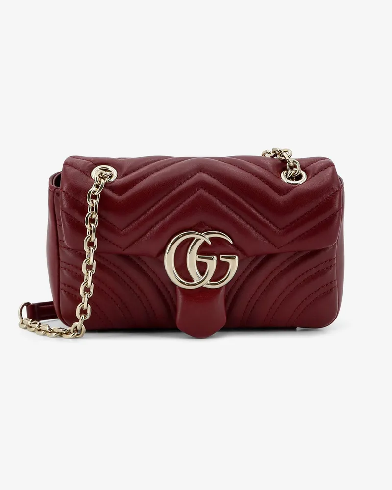 Gucci GG Marmont leather shoulder bag -  - gender_Woman Red