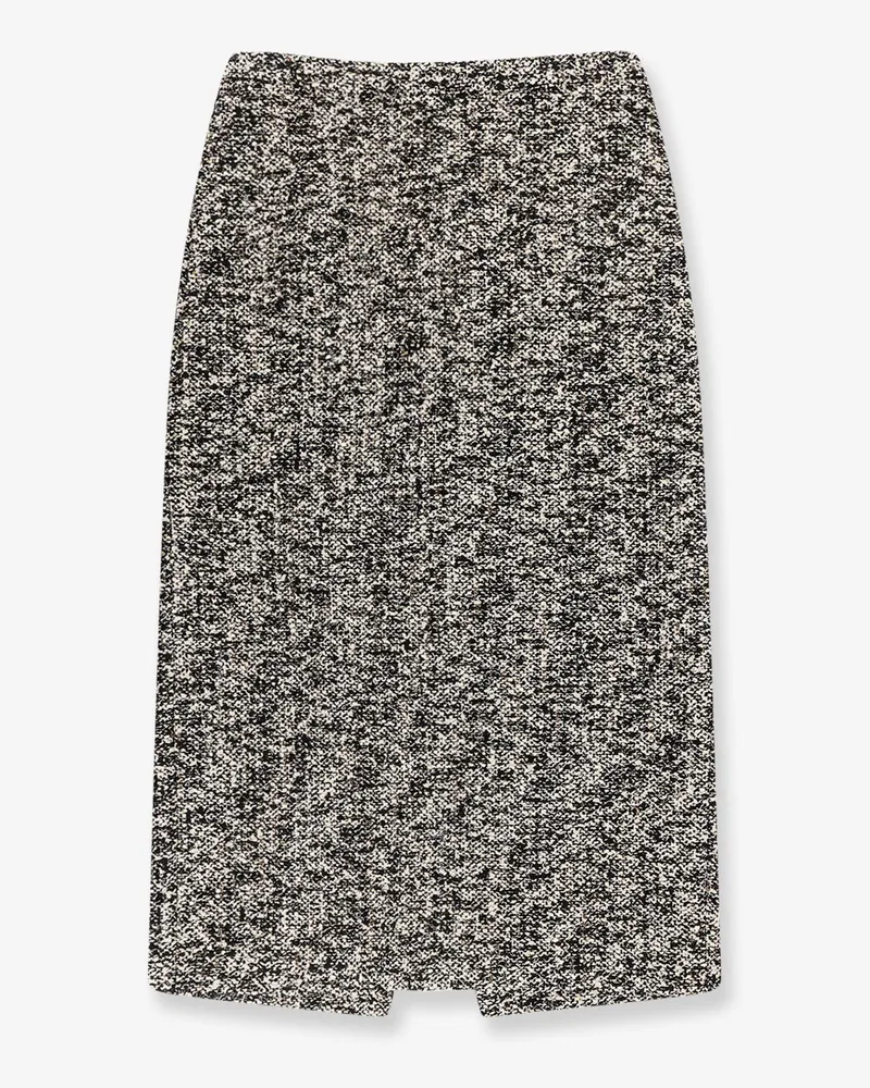 Gucci Midi skirt in laminated bouclé fabric -  - gender_Woman Black