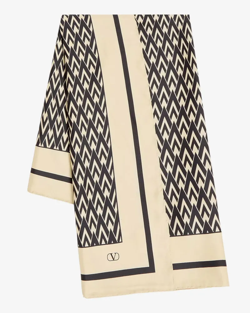 Valentino Garavani Silk scarf -  - gender_Man Beige