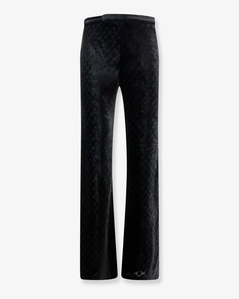 Gucci GG stretch devoré velvet trousers -  - gender_Man Black