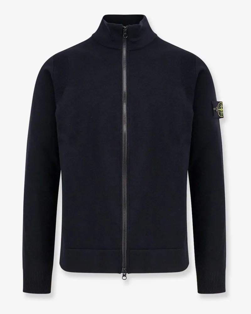 Stone Island Certified virgin wool cardigan -  - gender_Man Black