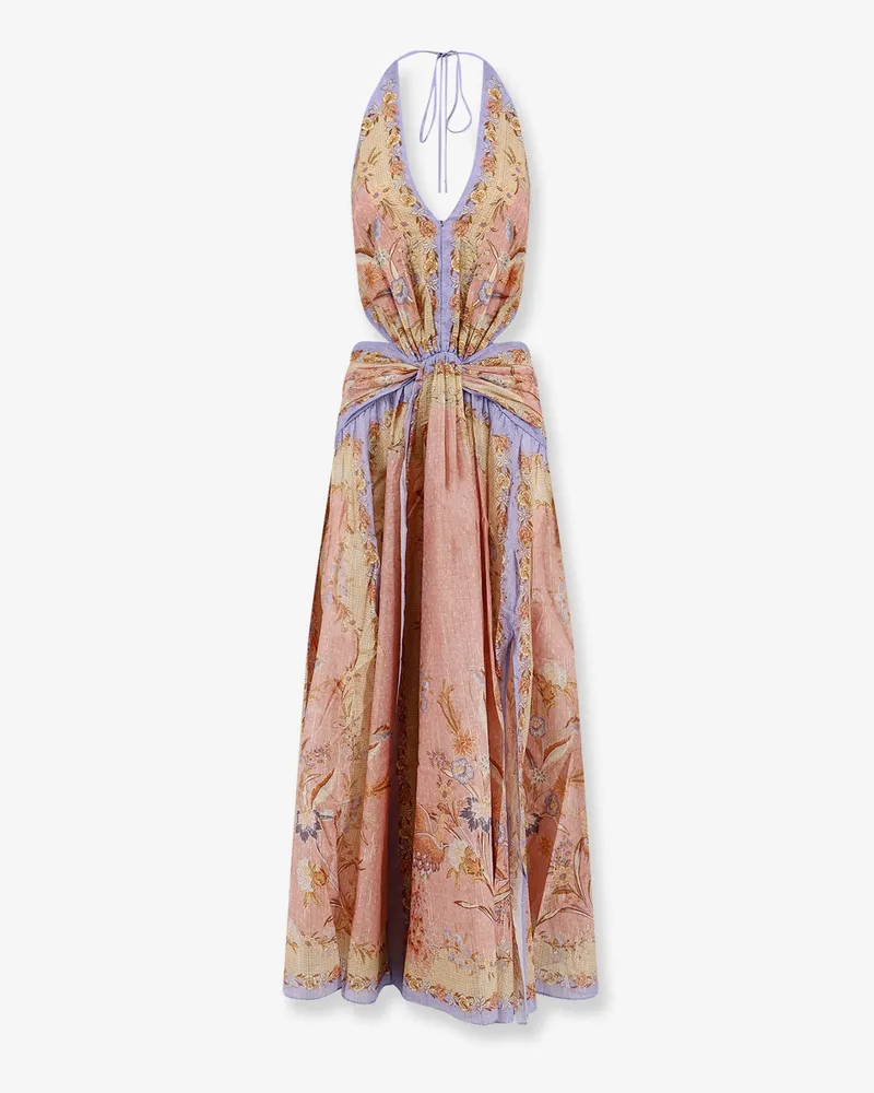 Zimmermann Indra cotton and silk long dress -  - gender_Woman Pink