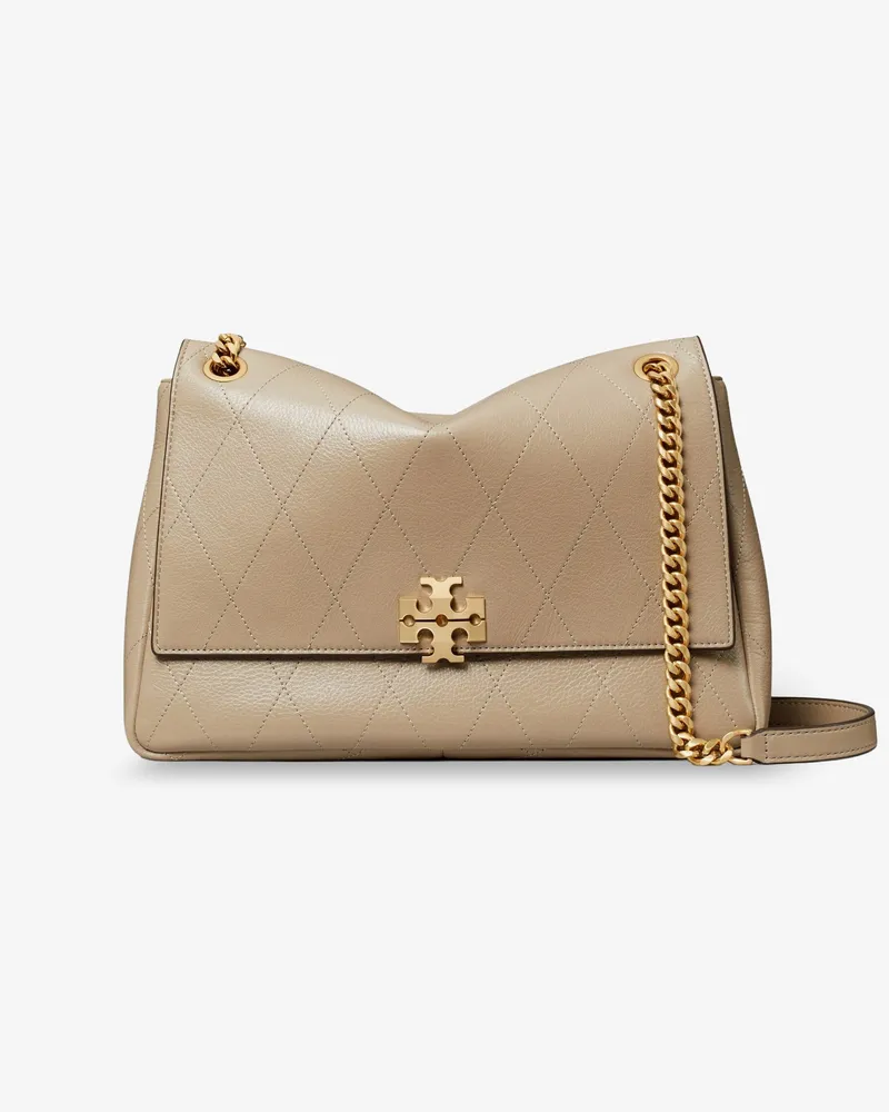 Tory Burch Charlie Leather Shoulder Bag -  - gender_Woman Beige