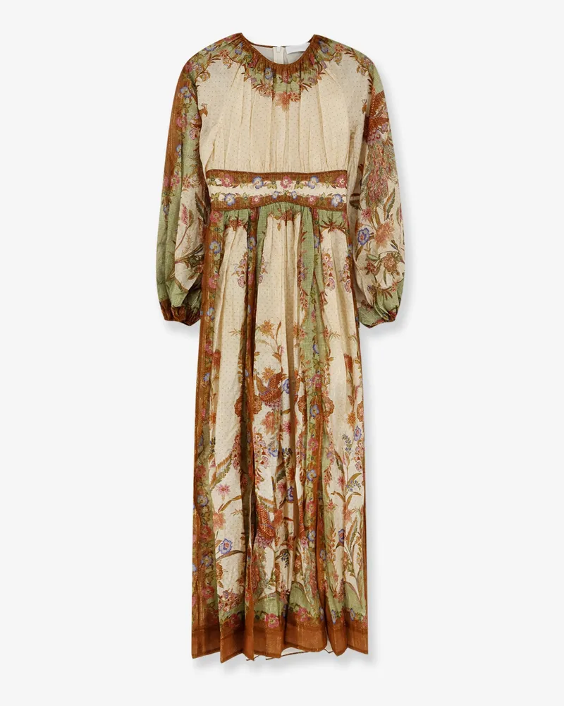 Zimmermann Indra cotton and silk dress -  - gender_Woman Beige