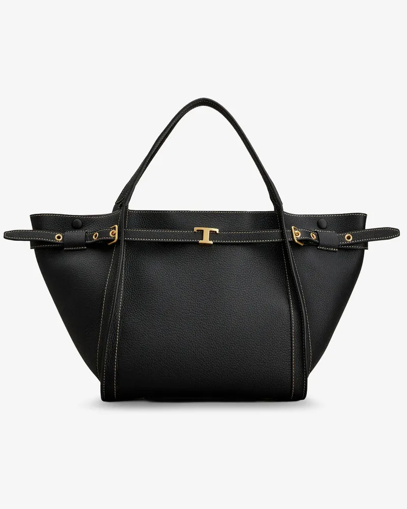 TOD'S Hammered laeather tote bag -  - gender_Woman Black