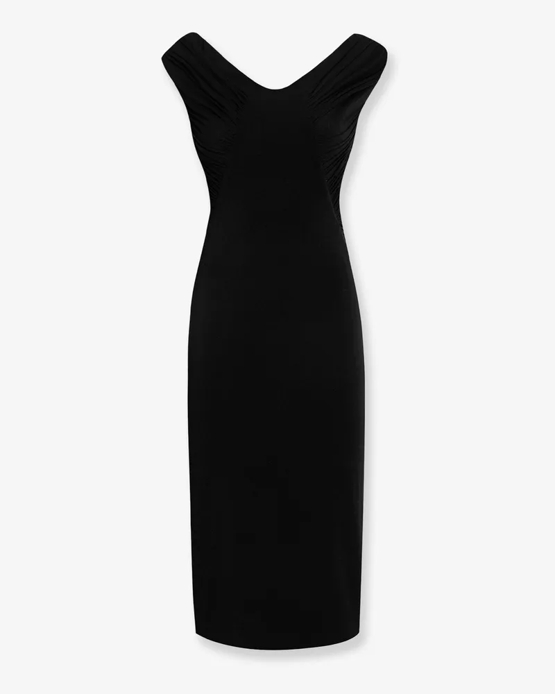 Dolce & Gabbana Fitted organzino crêpe dress -  - gender_Woman Black