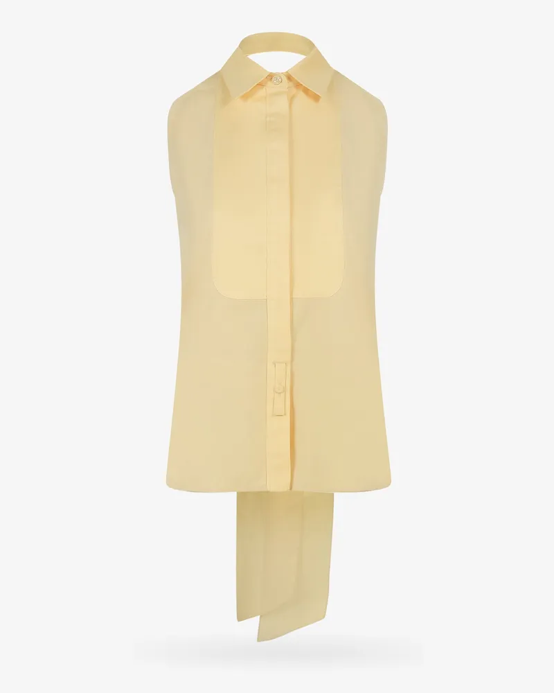 Max Mara Rupia cotton top with bow detail -  - gender_Woman Yellow