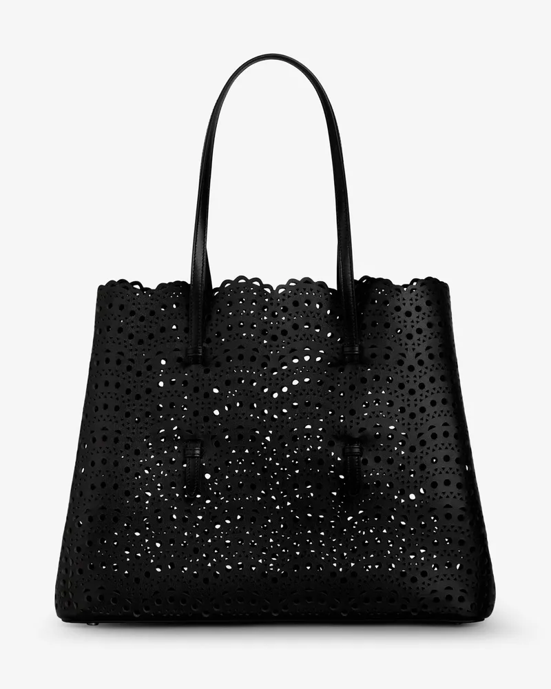 Alaïa Mina 37 leather shoulder bag with Vienne motif -  - gender_Woman Black