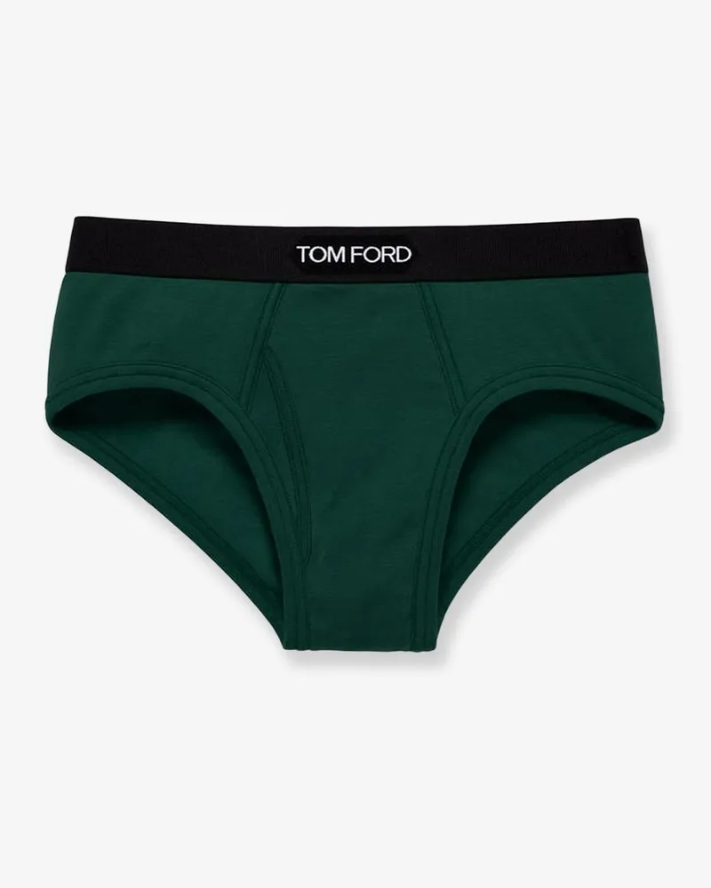 Tom Ford Cotton briefs -  - gender_Man Green