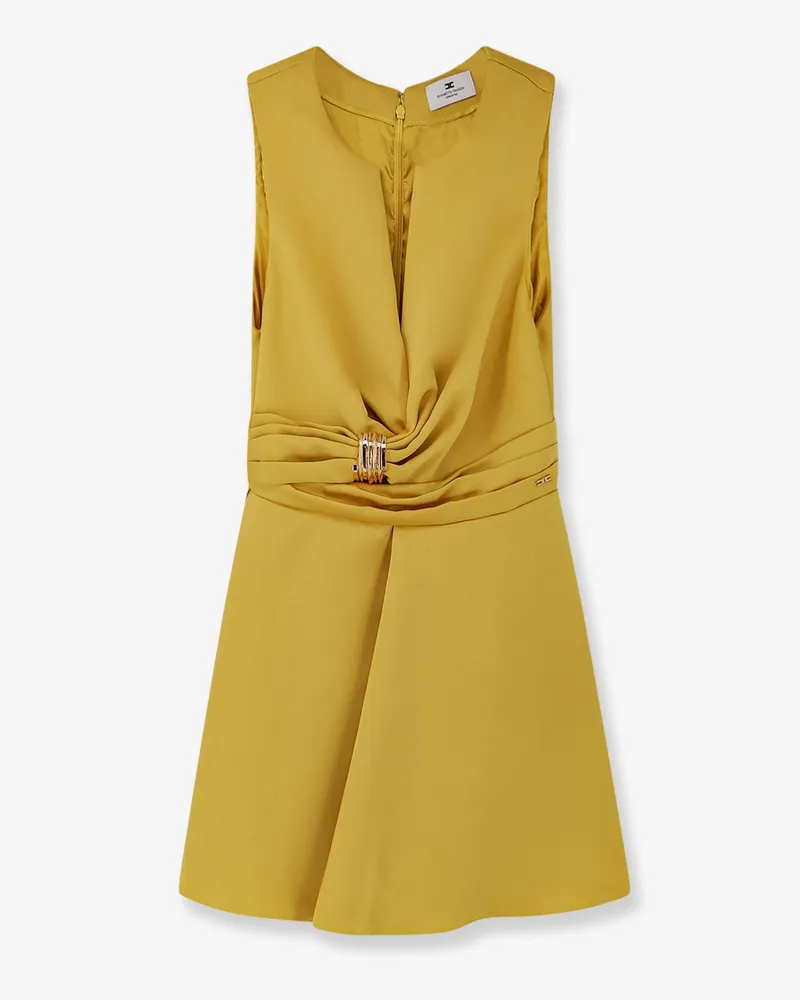 Elisabetta Franchi Events satin mini dress -  - gender_Woman Yellow