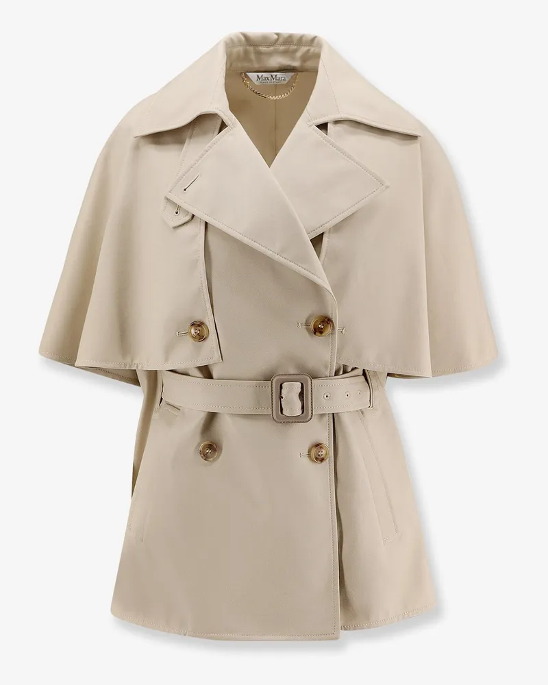 Max Mara Cotton gabardine Sigfrid cape -  - gender_Woman Beige