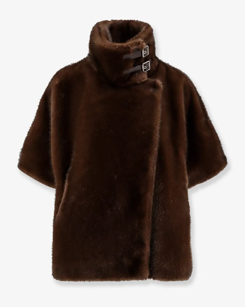 Pinko Comodino Cappa eco fur -  - gender_Woman Brown