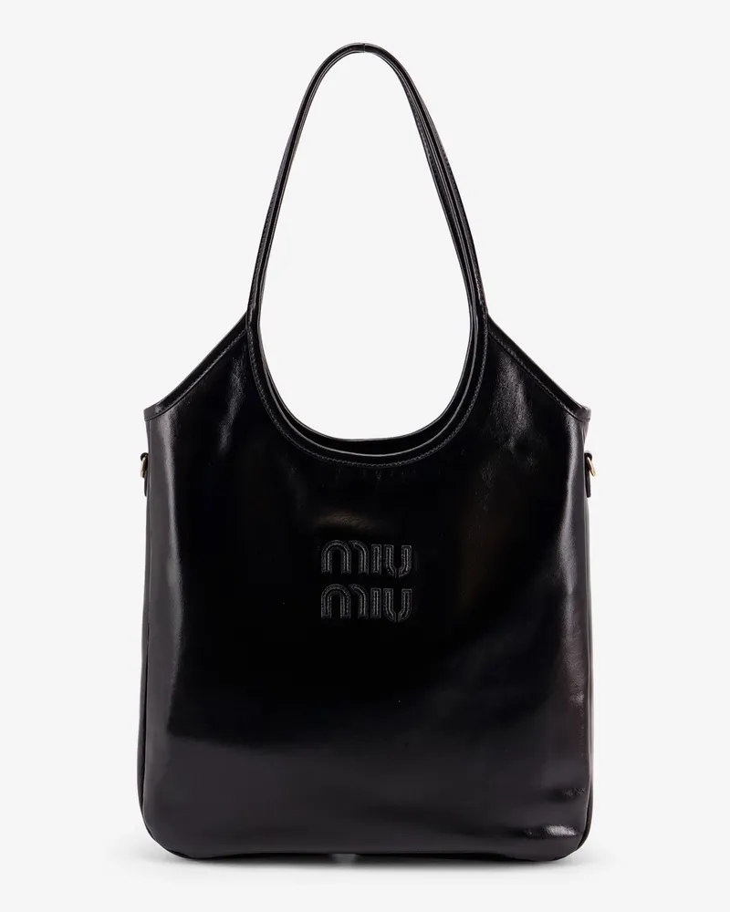 Miu Miu Ivy leather shoulder bag -  - gender_Woman Black