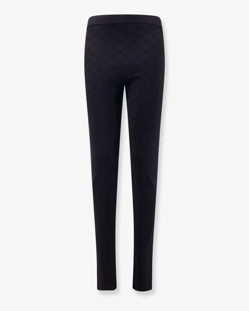 Gucci Viscose blend leggings with all-over GG motif -  - gender_Woman Black