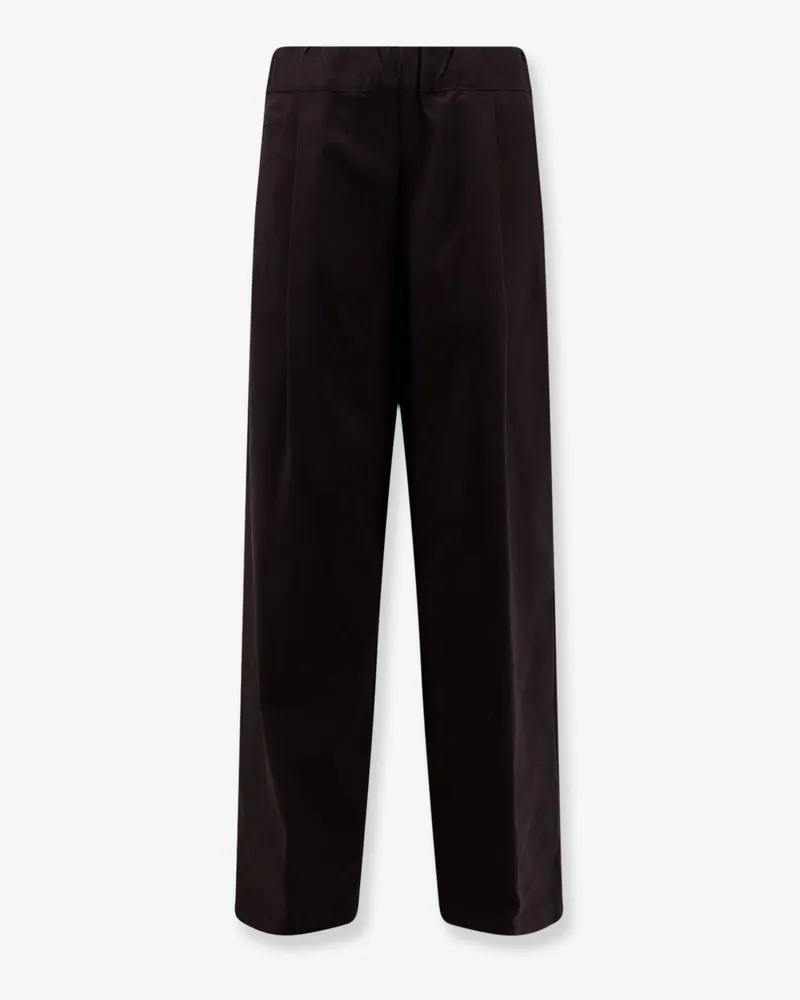 Semicouture Stretch cotton trousers -  - gender_Woman Brown