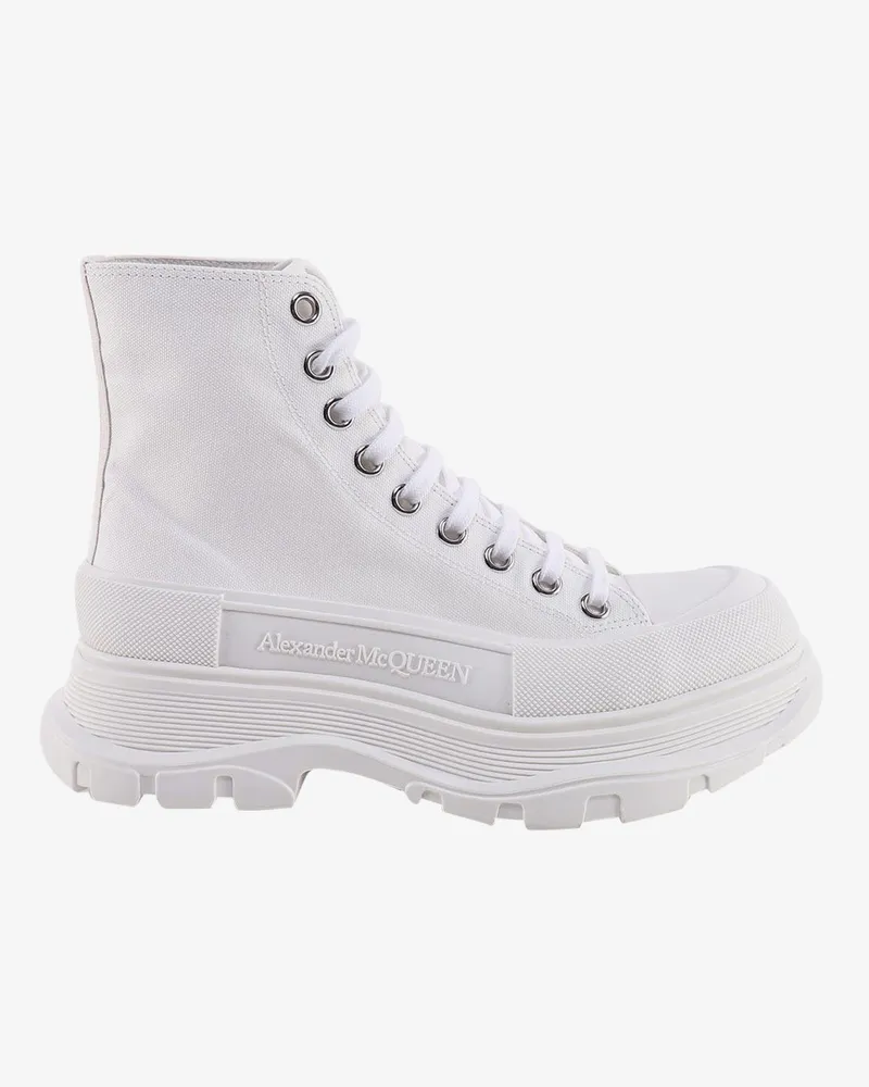 Alexander McQueen Canvas high-top sneakers -  - gender_Woman White