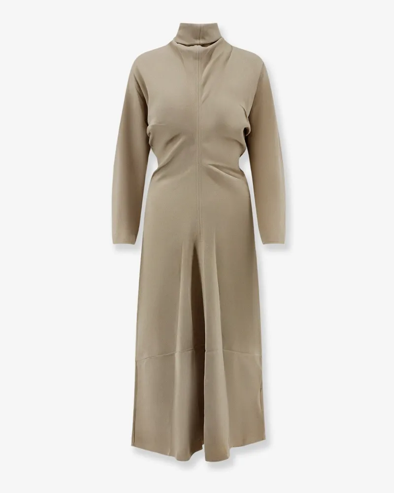 Totême Viscose dress with scarf -  - gender_Woman Beige