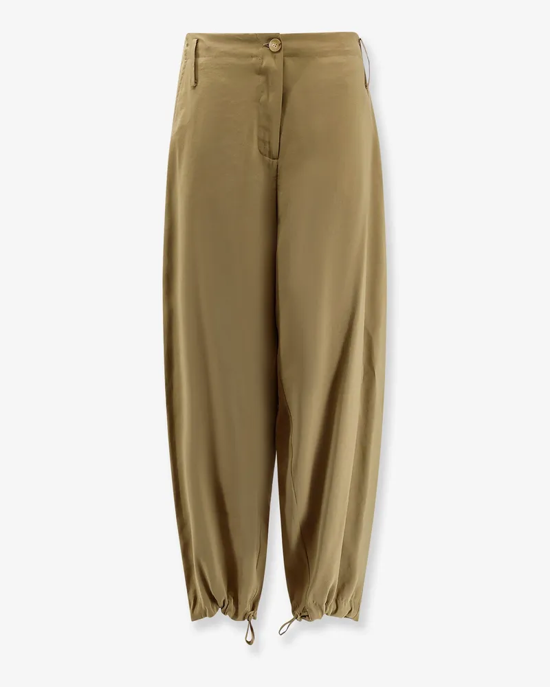 ALYSI Modal trousers with drawstring detail -  - gender_Woman Green