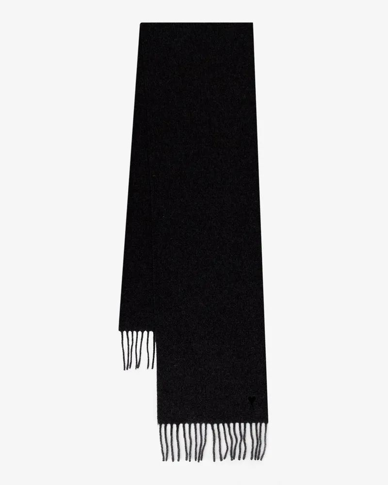 AMI Paris Wool scarf -  - gender_Man Black