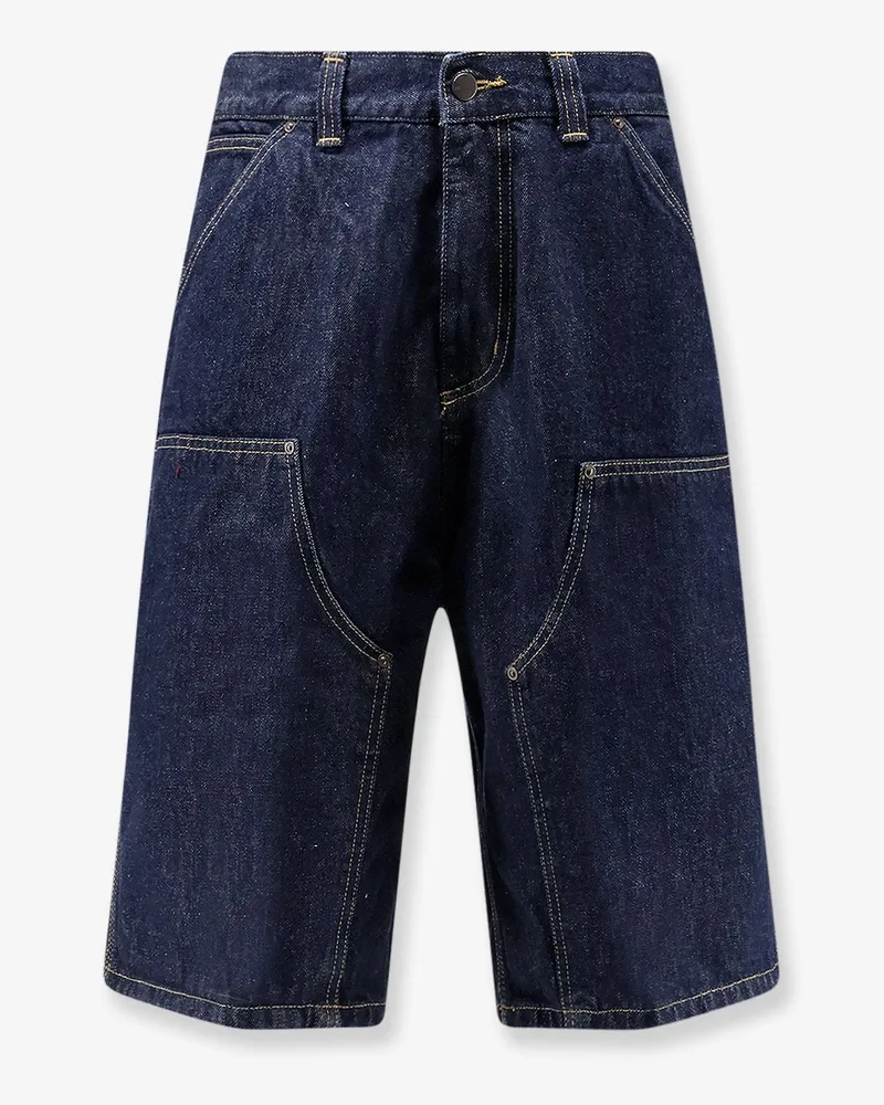 Carhartt WIP OG Double Knee blue denim shorts -  - gender_Man Blue
