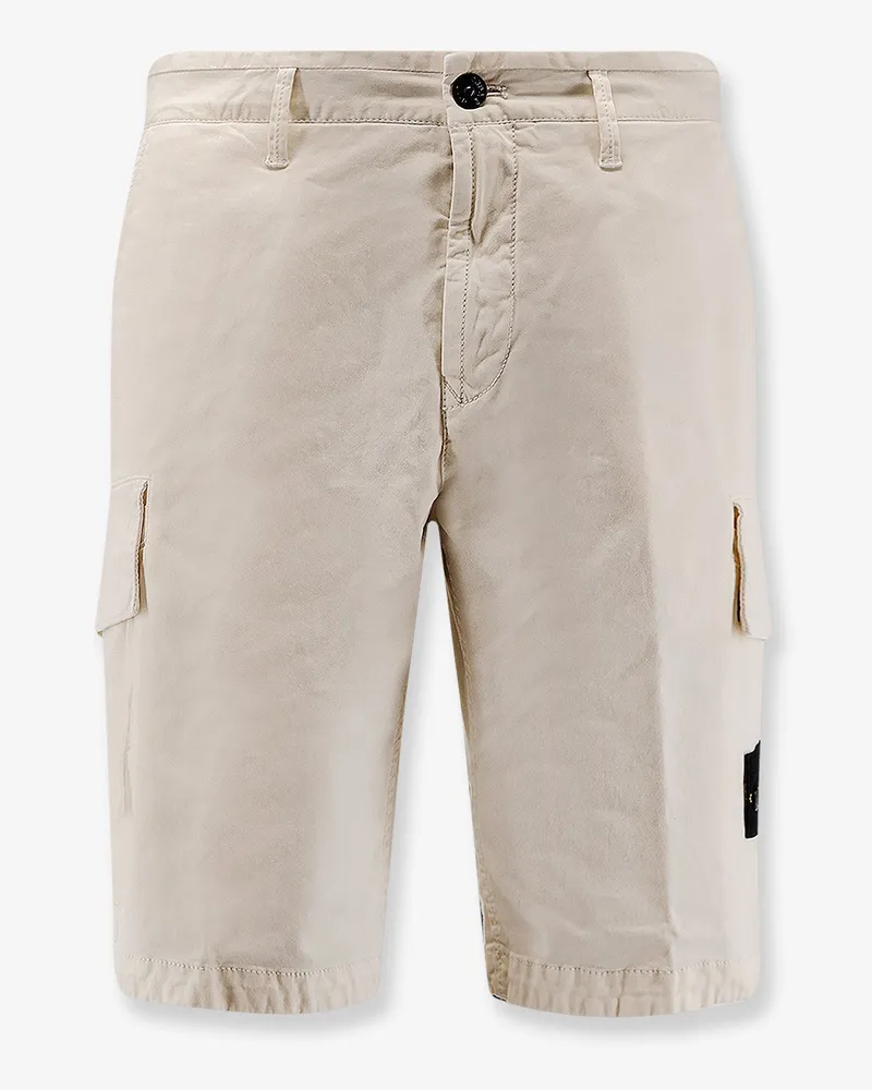 Stone Island Organic cotton bermuda shorts -  - gender_Man White