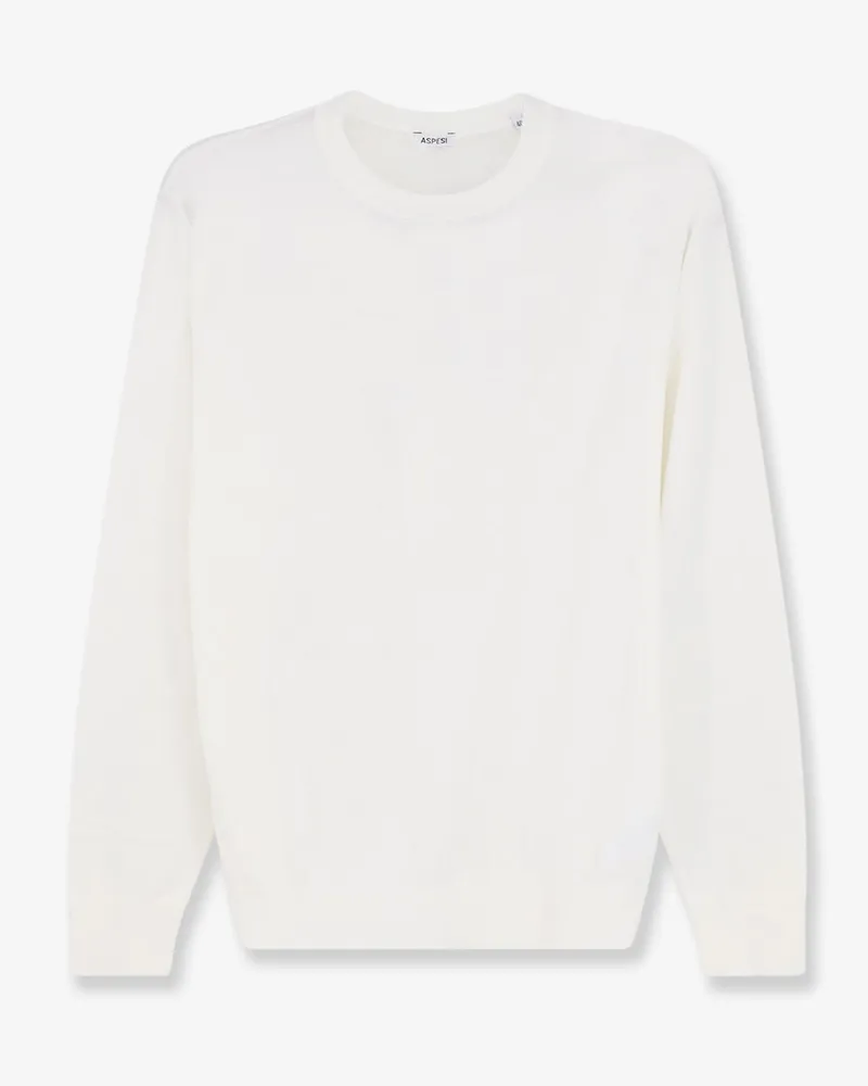 ASPESI Cotton, silk and linen blend sweater -  - gender_Woman White