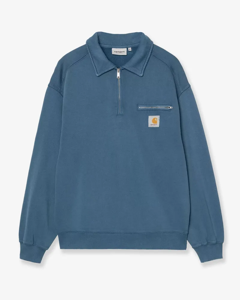 Carhartt WIP Detroit Deying Treatment cotton sweatshirt -  - gender_Man Blue