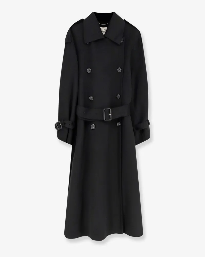 Totême Doublé Winter wool trench -  - gender_Woman Black
