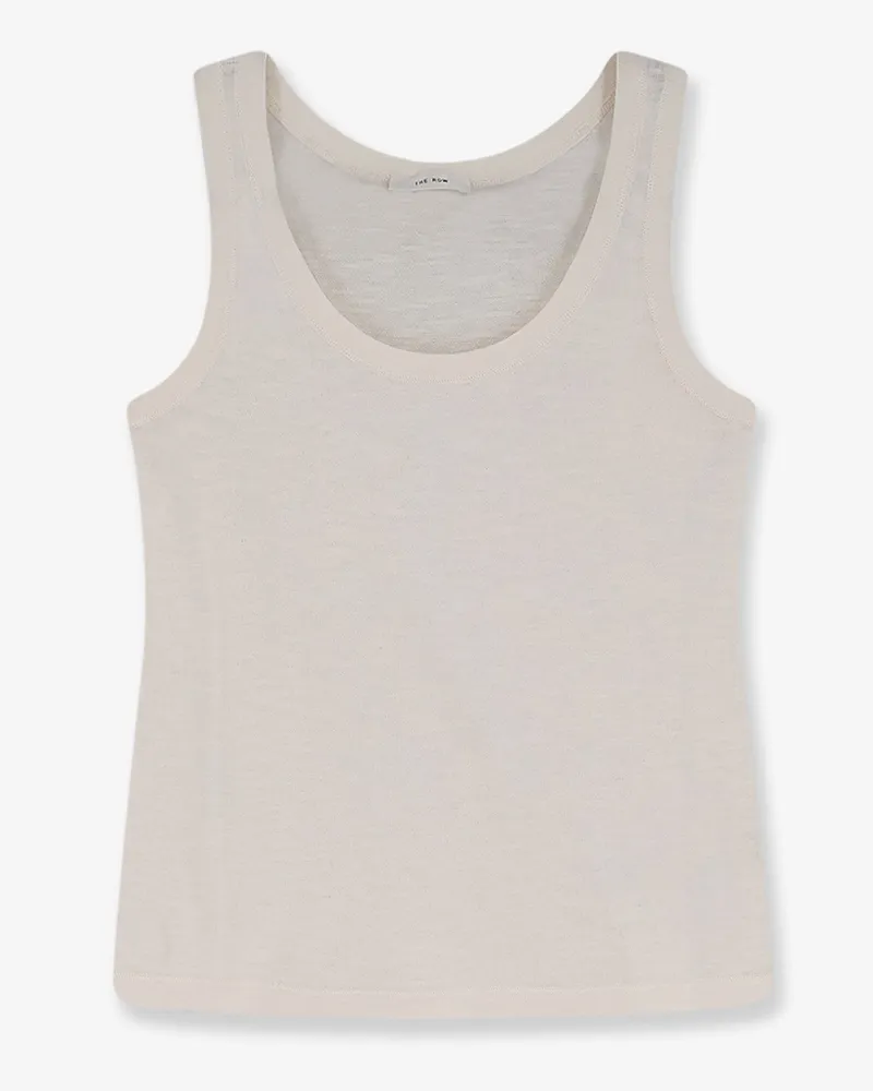 The Row Nobue tank top in cotton and linen blend -  - gender_Woman White