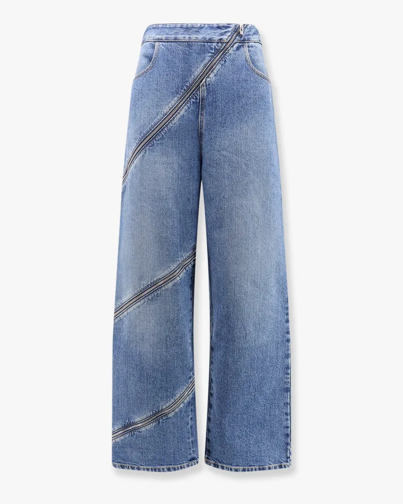 Alaïa Spiral stone washed jeans -  - gender_Woman Blue