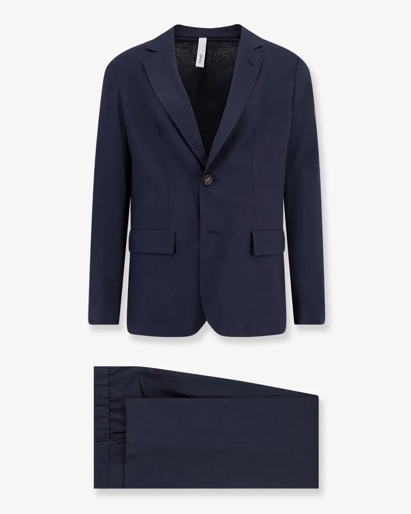 Hevò Galatina linen and viscose suit -  - gender_Man Blue