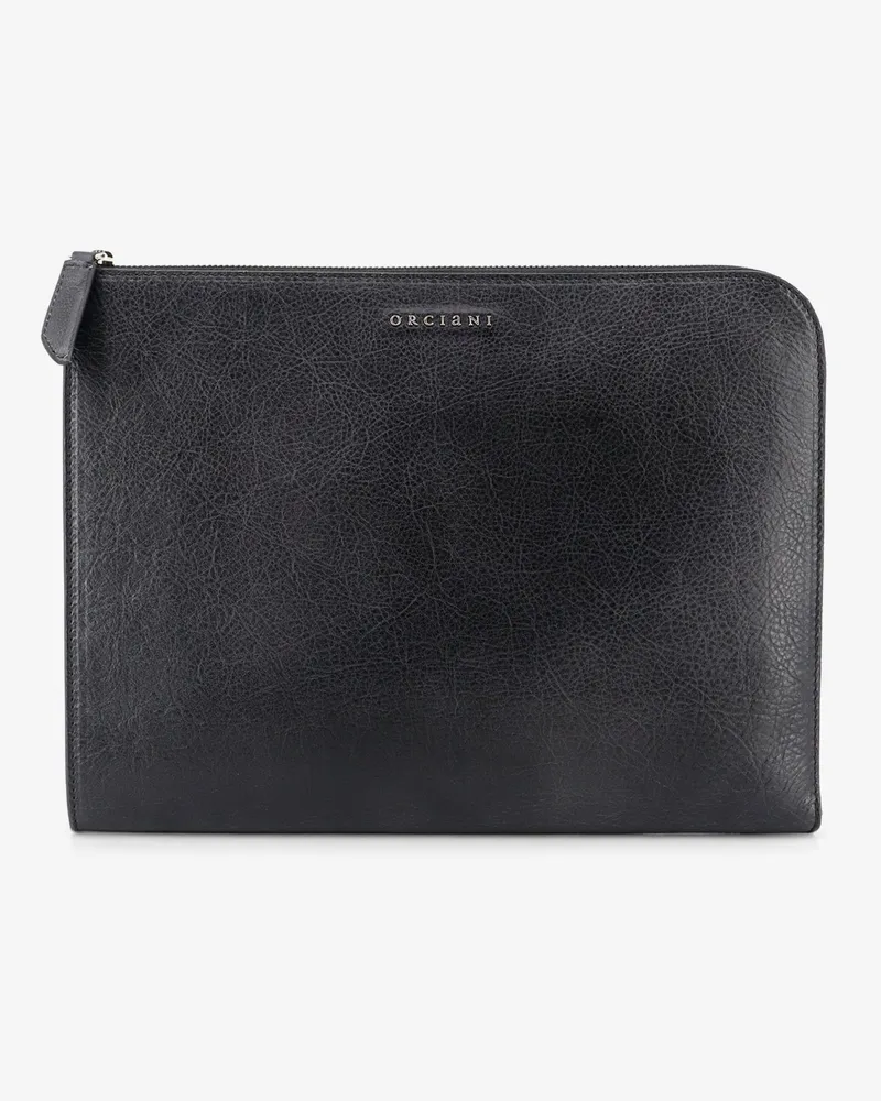 Orciani Lagoon leather briefcase -  - gender_Man Black