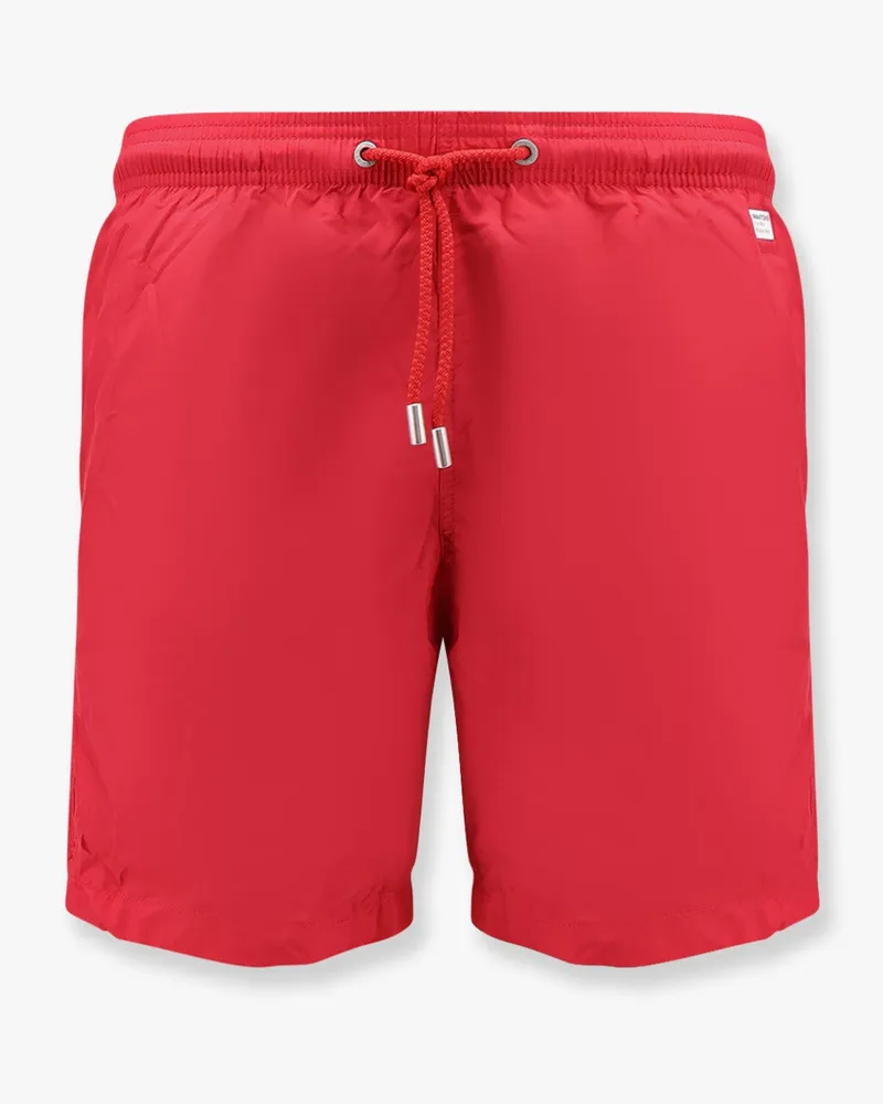 MC2 Saint Barth Lighting Pantone nylon swim trunks with logo patch -  - gender_Man Red