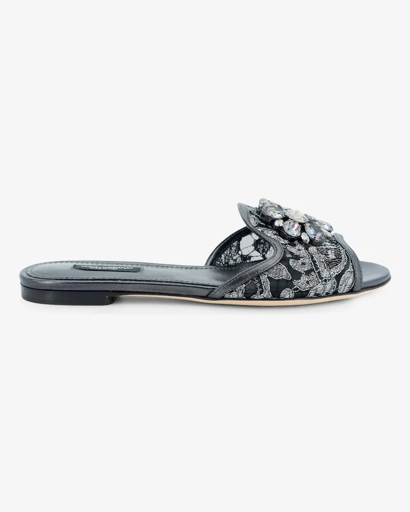 Dolce & Gabbana Rainbow lace sandals -  - gender_Woman Blue