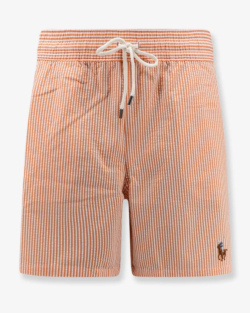 Ralph Lauren Cotton blend swim boxer shorts -  - gender_Man Orange