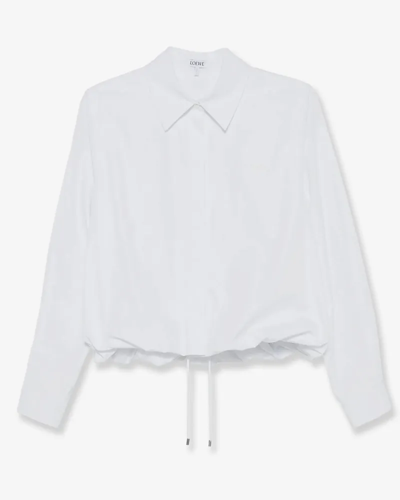 Loewe Cotton shirt with adjustable drawstring -  - gender_Woman White