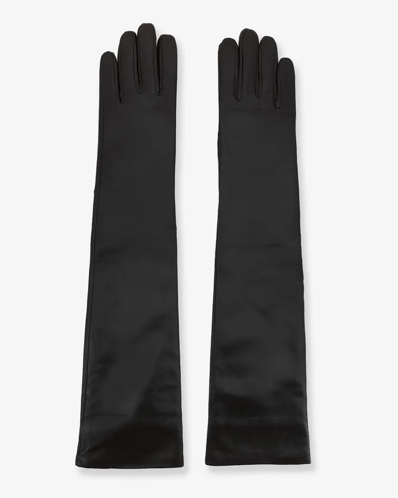 FRANKIE Shop Veneto leather gloves -  - gender_Woman Nero