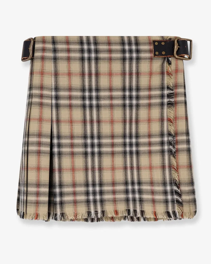 Burberry Skye cotton kilt -  - gender_Woman Beige