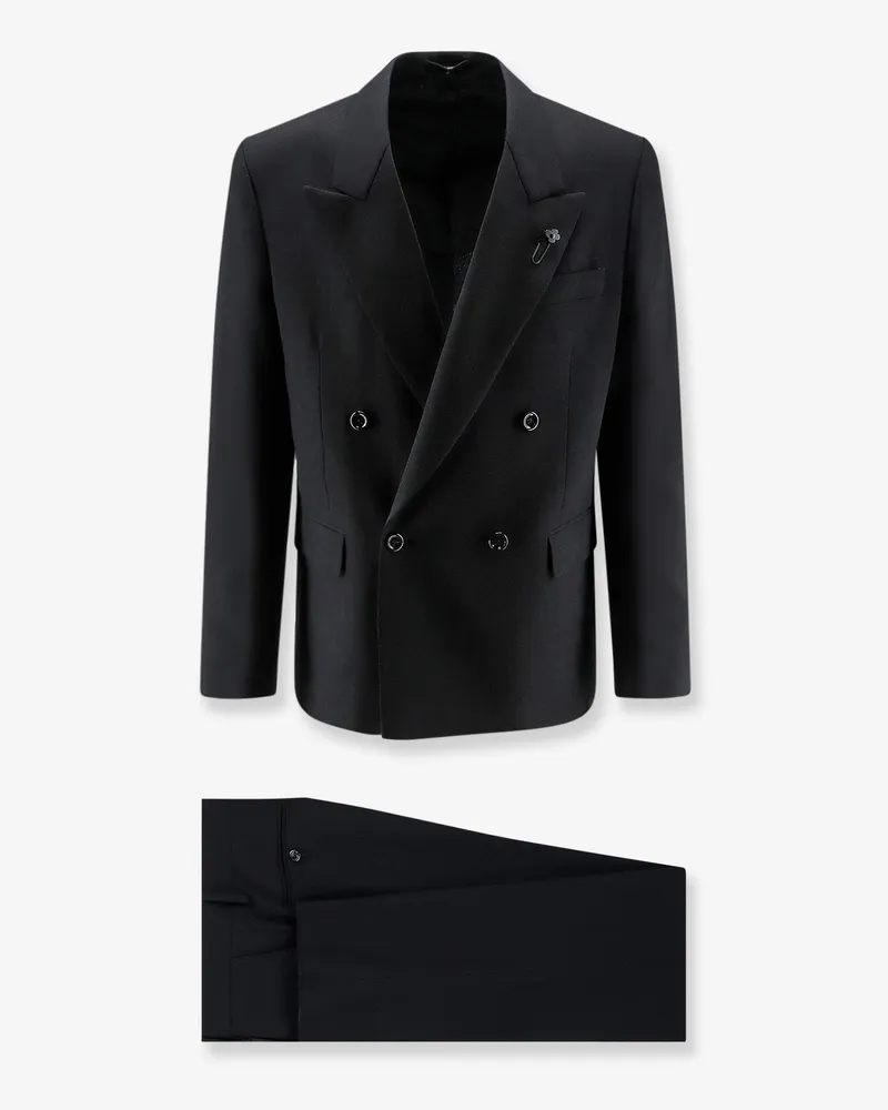 LARDINI Virgin wool suit -  - gender_Man Black