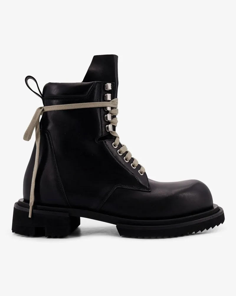 Rick Owens Leather boots -  - gender_Man Black