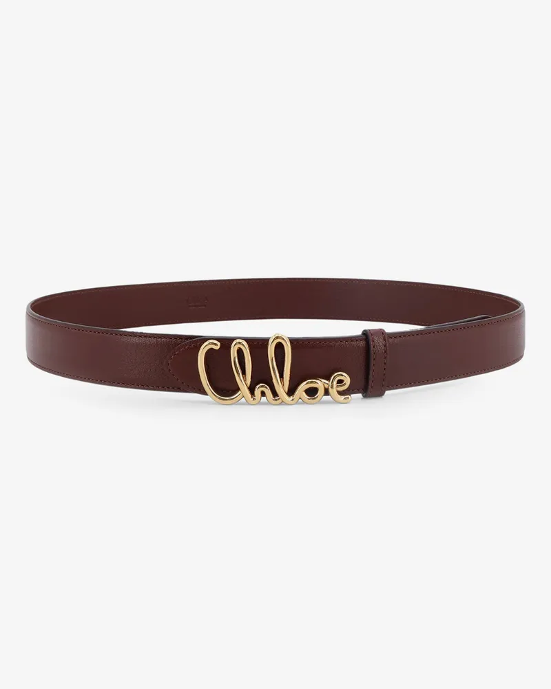 Chloé Iconic leather belt -  - gender_Woman Brown