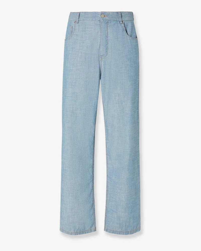 Fendi High waist jeans -  - gender_Man Blue