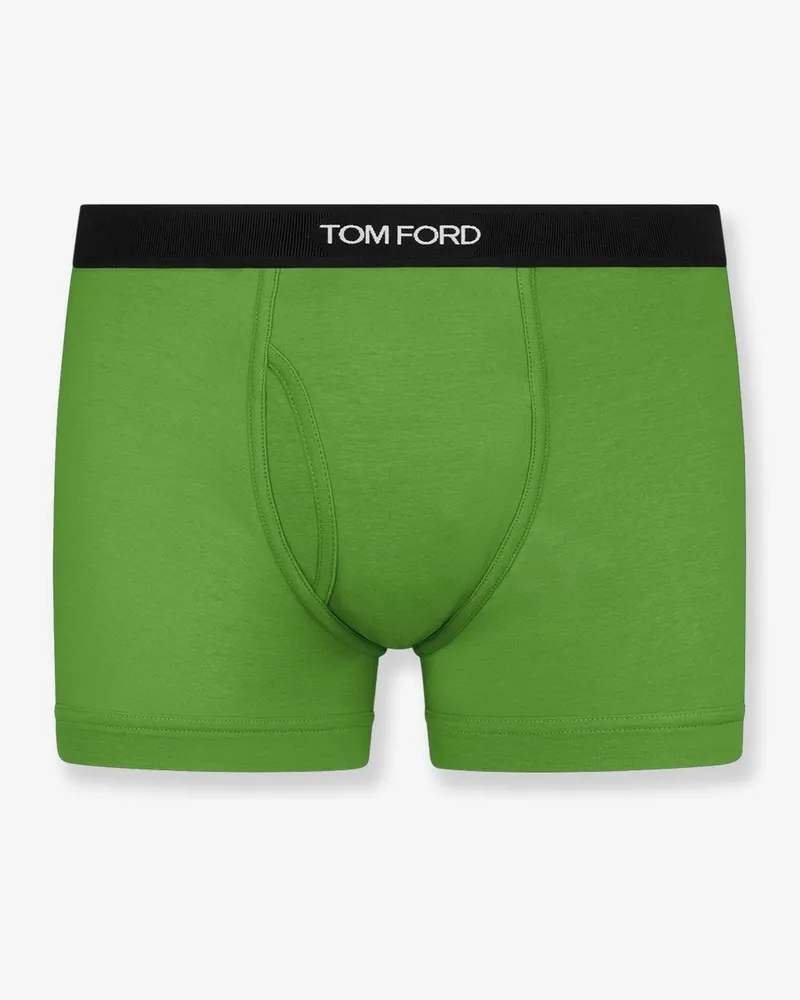 Tom Ford Stretch cotton boxer briefs -  - gender_Man Green