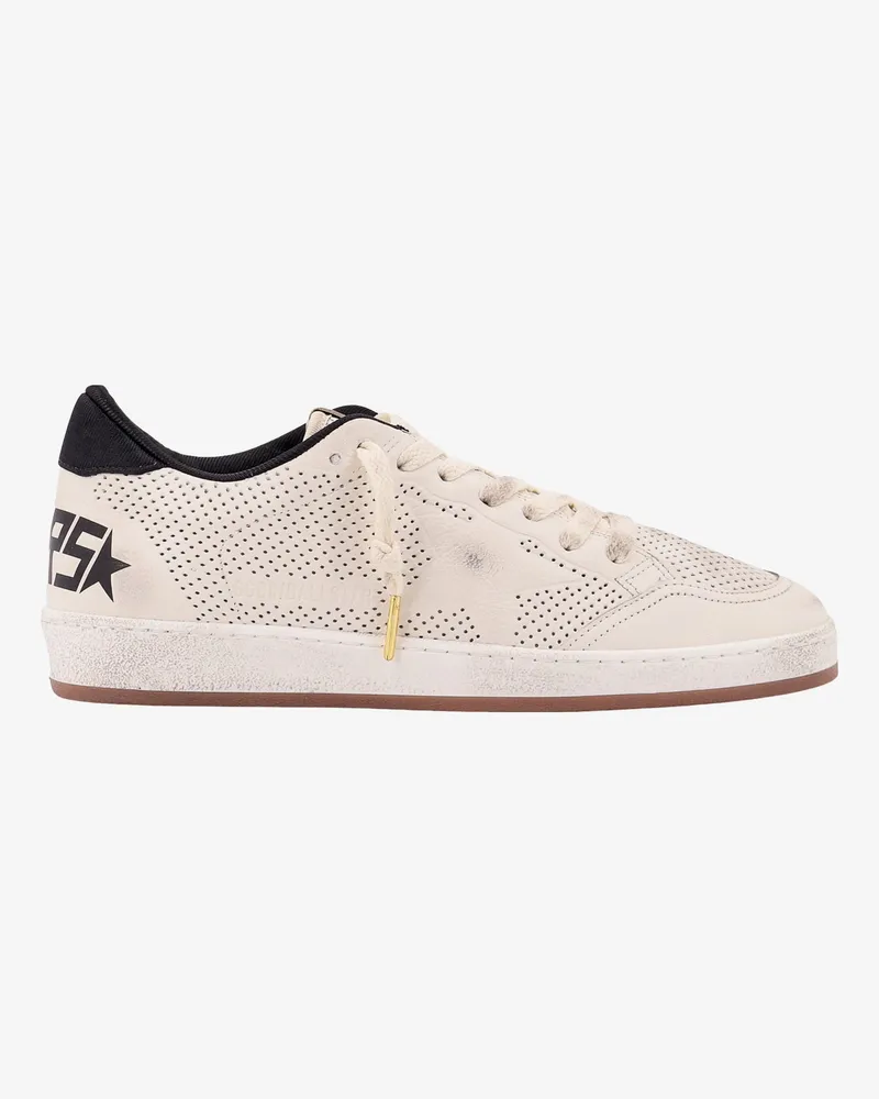 Golden Goose HF Ball Star perforated leather sneakers -  - gender_Man White